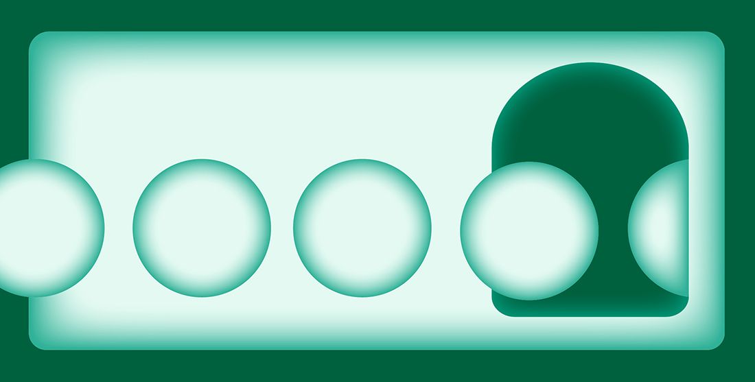 Green balls entering door