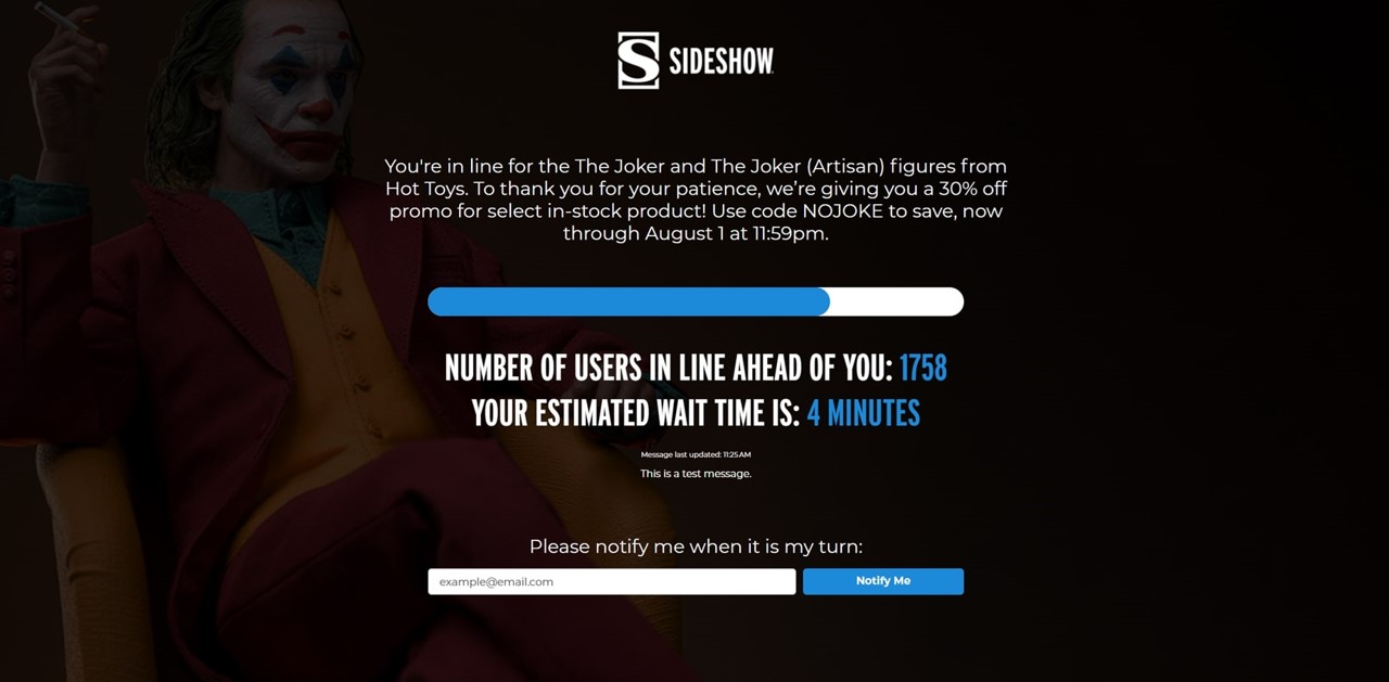 Sideshow joker queue