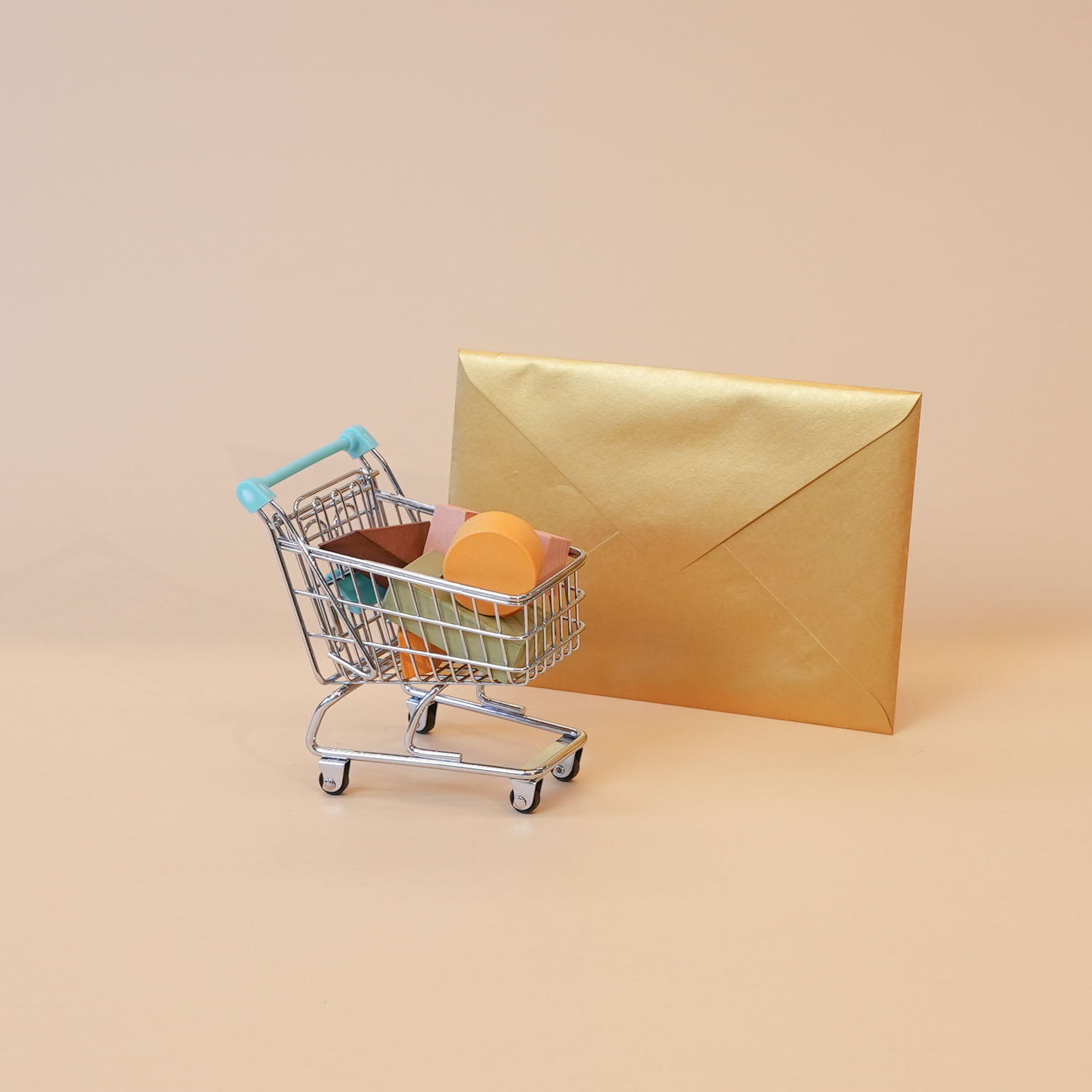 Envelope shopping cart