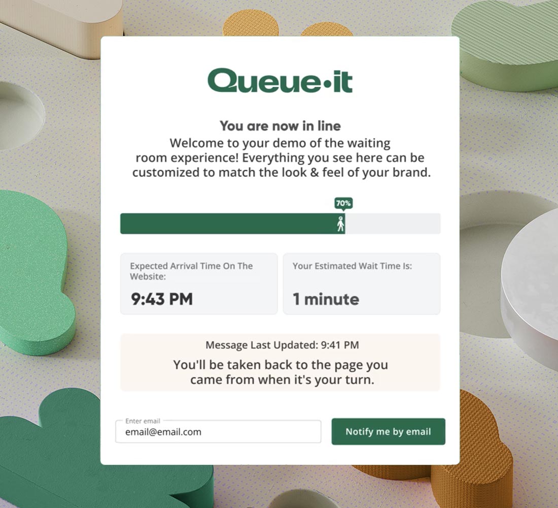 Queue-it waiting room preview