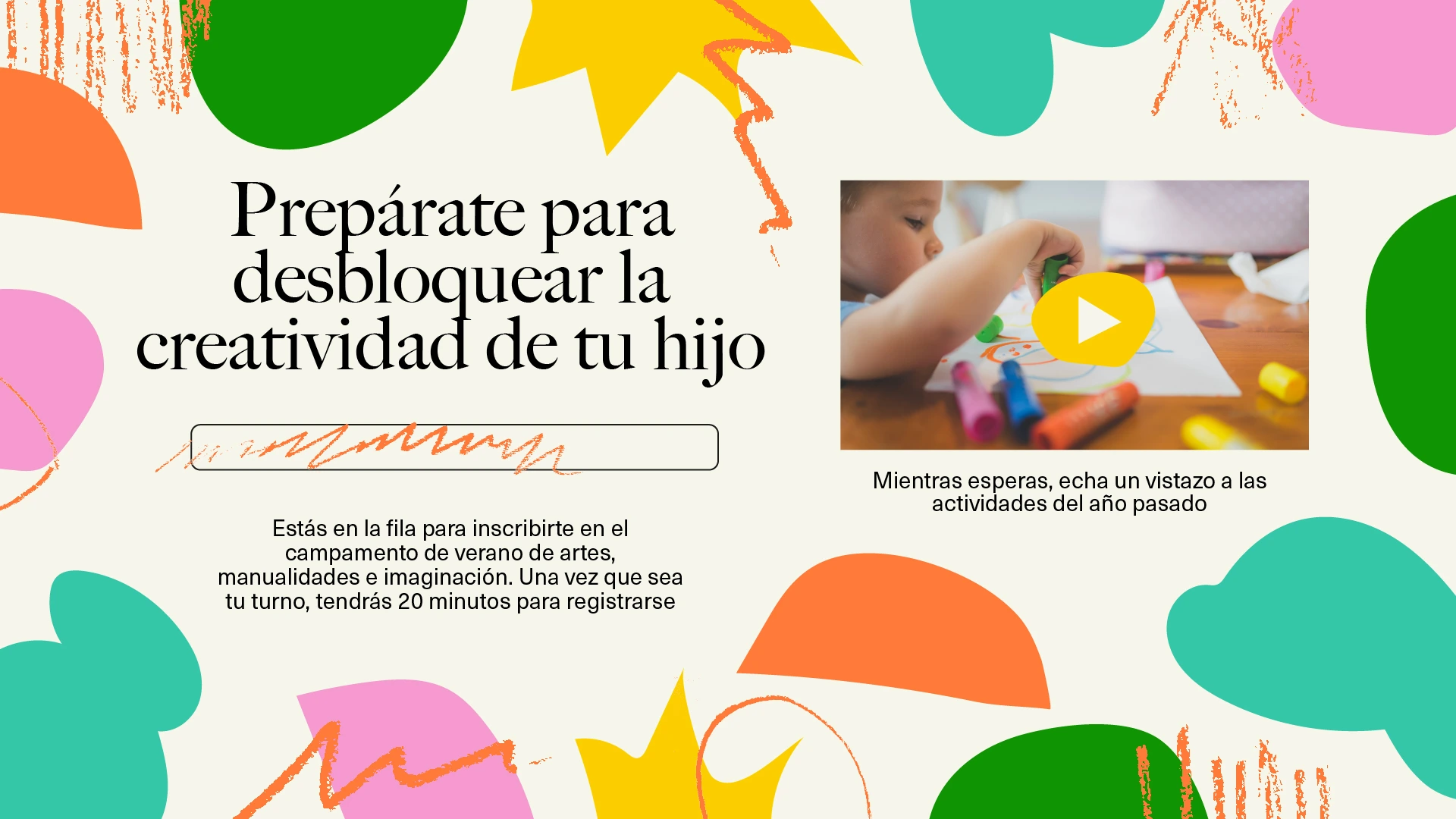 summer camp waiting room