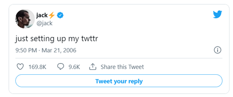 Jack Dorsey's first tweet NFT